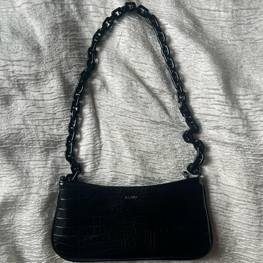 Black Aldo Faux Leather Bag